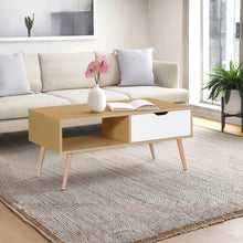 Load image into Gallery viewer, Riley Wooden Coffee Table - Maple + White