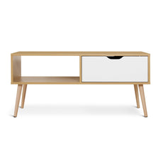 Load image into Gallery viewer, Riley Wooden Coffee Table - Maple + White