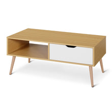 Load image into Gallery viewer, Riley Wooden Coffee Table - Maple + White