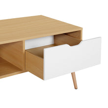 Load image into Gallery viewer, Riley Wooden Coffee Table - Maple + White