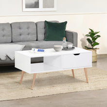 Load image into Gallery viewer, Riley Wooden Coffee Table - White