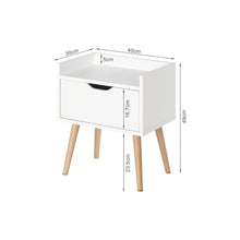 Load image into Gallery viewer, Tomi Bedside Table - White