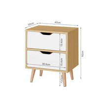 Load image into Gallery viewer, LOY Bedside Table - Maple + White