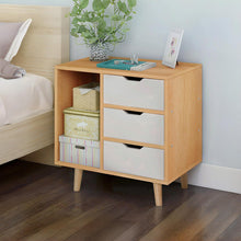 Load image into Gallery viewer, Luca Bedside Table - Maple + White