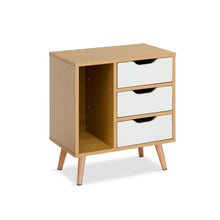 Load image into Gallery viewer, Luca Bedside Table - Maple + White