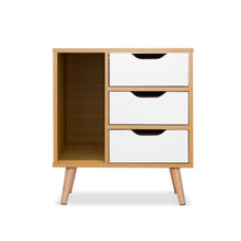 Load image into Gallery viewer, Luca Bedside Table - Maple + White