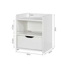 Load image into Gallery viewer, Knox Bedside Table - White