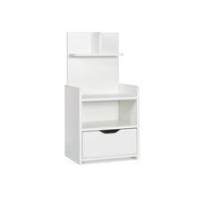 Load image into Gallery viewer, Vivian Bedside Table with Shelves - White