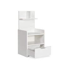 Load image into Gallery viewer, Vivian Bedside Table with Shelves - White