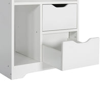 Load image into Gallery viewer, Finn Bedside Table with Shelves - White