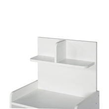 Load image into Gallery viewer, Finn Bedside Table with Shelves - White