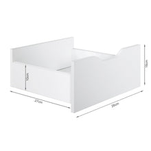 Load image into Gallery viewer, Finn Bedside Table with Shelves - White