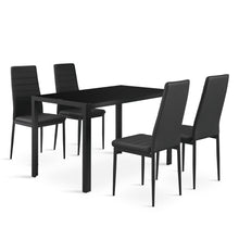 Load image into Gallery viewer, Samuel 5 Piece 1.2m Dining Set - Black