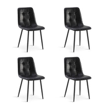 Load image into Gallery viewer, David PU Leather Dining Chair - Set of 4 - Black