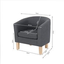 Load image into Gallery viewer, Ryan Tub Armchair - Dark Grey