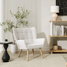 Load image into Gallery viewer, Amelia Rubberwood Armchair - White