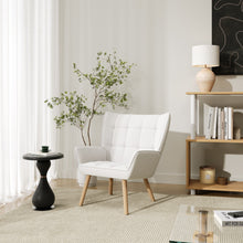 Load image into Gallery viewer, Amelia Rubberwood Armchair - White