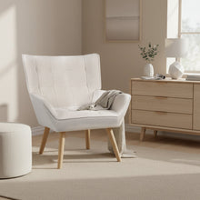 Load image into Gallery viewer, Amelia Rubberwood Armchair - White