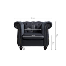 Load image into Gallery viewer, Emily Velvet Occasional Chair - Black