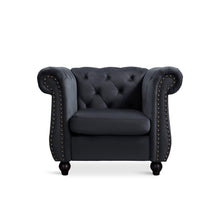 Load image into Gallery viewer, Emily Velvet Occasional Chair - Black