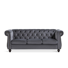 Load image into Gallery viewer, Emily Velvet 3 Seater Sofa – Grey