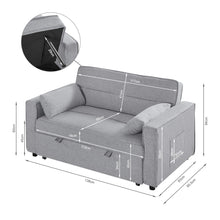Load image into Gallery viewer, Freyja 2 Seater Sofa Bed - Grey