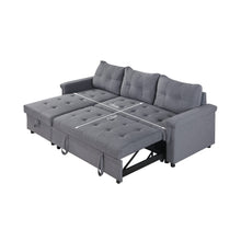 Load image into Gallery viewer, Murphy 3 Seater Sofa Bed with Storage - Dark Grey