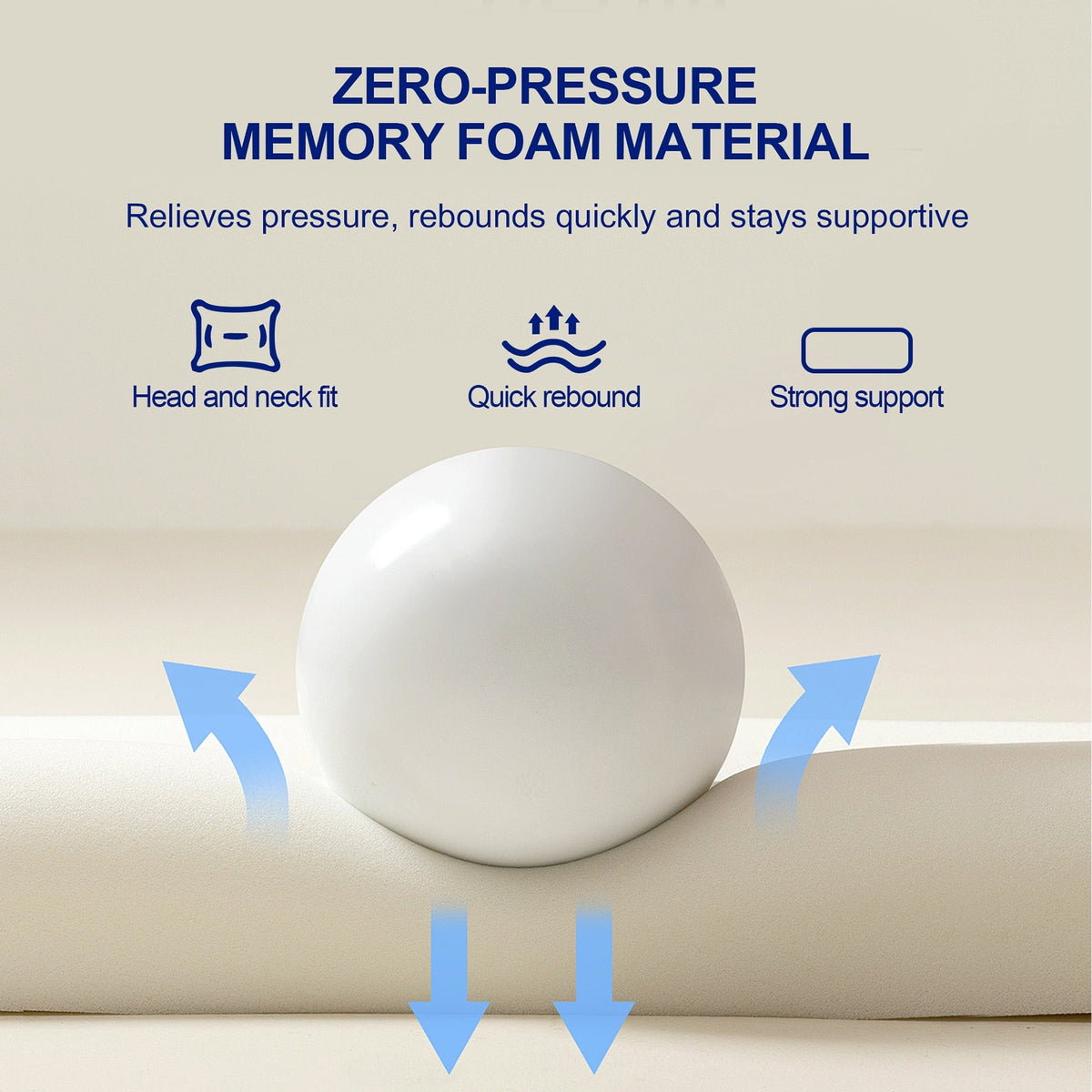 Side Sleep Pro Memory Foam Pillow 70 x 42 x 12CM