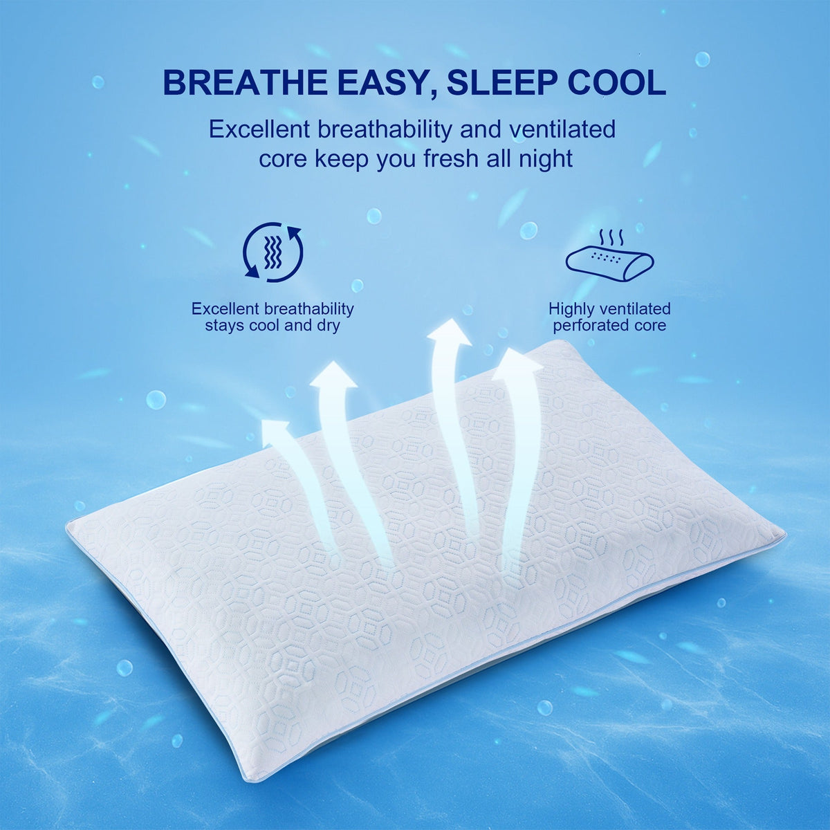 LoftEase Shredded Memory Foam Pillow 70 x 45 x 19CM