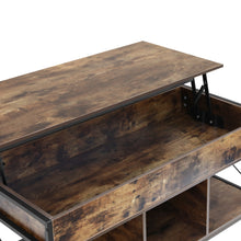 Load image into Gallery viewer, Vault Lift-Top Storage Coffee Table - Rustic Brown