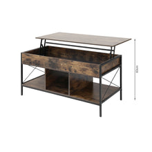 Load image into Gallery viewer, Vault Lift-Top Storage Coffee Table - Rustic Brown