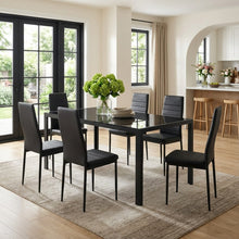 Load image into Gallery viewer, Samuel 7 Piece 1.8m Dining Set - Black