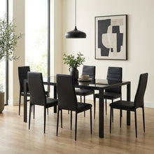 Load image into Gallery viewer, Samuel 7 Piece 1.8m Dining Set - Black