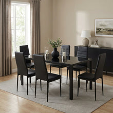 Load image into Gallery viewer, Samuel 7 Piece 1.8m Dining Set - Black