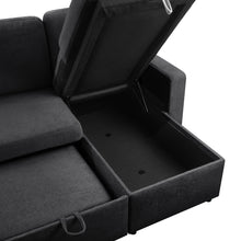 Load image into Gallery viewer, Amy 3 Seater Sofa Bed with Storage - Dark Grey