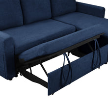 Load image into Gallery viewer, Amy 3 Seater Sofa Bed with Storage - Blue