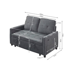 Load image into Gallery viewer, Kauri Boucle  2 Seater Sofa Bed - Dark Grey