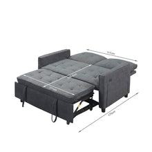 Load image into Gallery viewer, Kauri Boucle  2 Seater Sofa Bed - Dark Grey