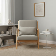 Load image into Gallery viewer, Taru Velvet Armchair - Grey