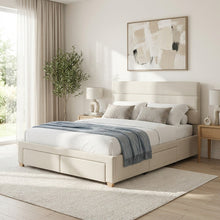 Load image into Gallery viewer, Arbor Queen Bed Frame with 4 Drawers - Beige