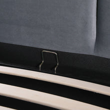 Load image into Gallery viewer, Laro Queen Gas Lift Bed Frame - Grey