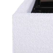 Load image into Gallery viewer, Fomo Boucle Queen Gas Lift Bed Frame - White