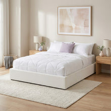 Load image into Gallery viewer, Fomo Boucle Queen Gas Lift Bed Frame - White