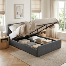 Load image into Gallery viewer, Novi Queen Gas Lift Bed Frame - Dark Grey