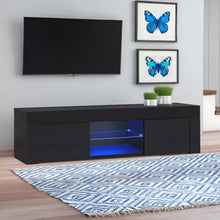 Load image into Gallery viewer, Maize 1.3m LED Entertainment Unit - Black