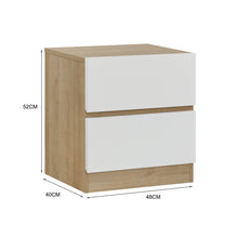 Load image into Gallery viewer, Harris Bedside Table - Oak + White
