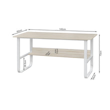 Load image into Gallery viewer, Andrea 140 x 60cm Computer Desk - White