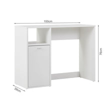 Load image into Gallery viewer, Makalu 100cm Computer Desk - White
