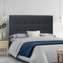 Load image into Gallery viewer, Susan Double Fabric Upholstered Headboard - Charcoal
