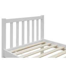 Load image into Gallery viewer, Baker Single Wooden Bed Frame - White